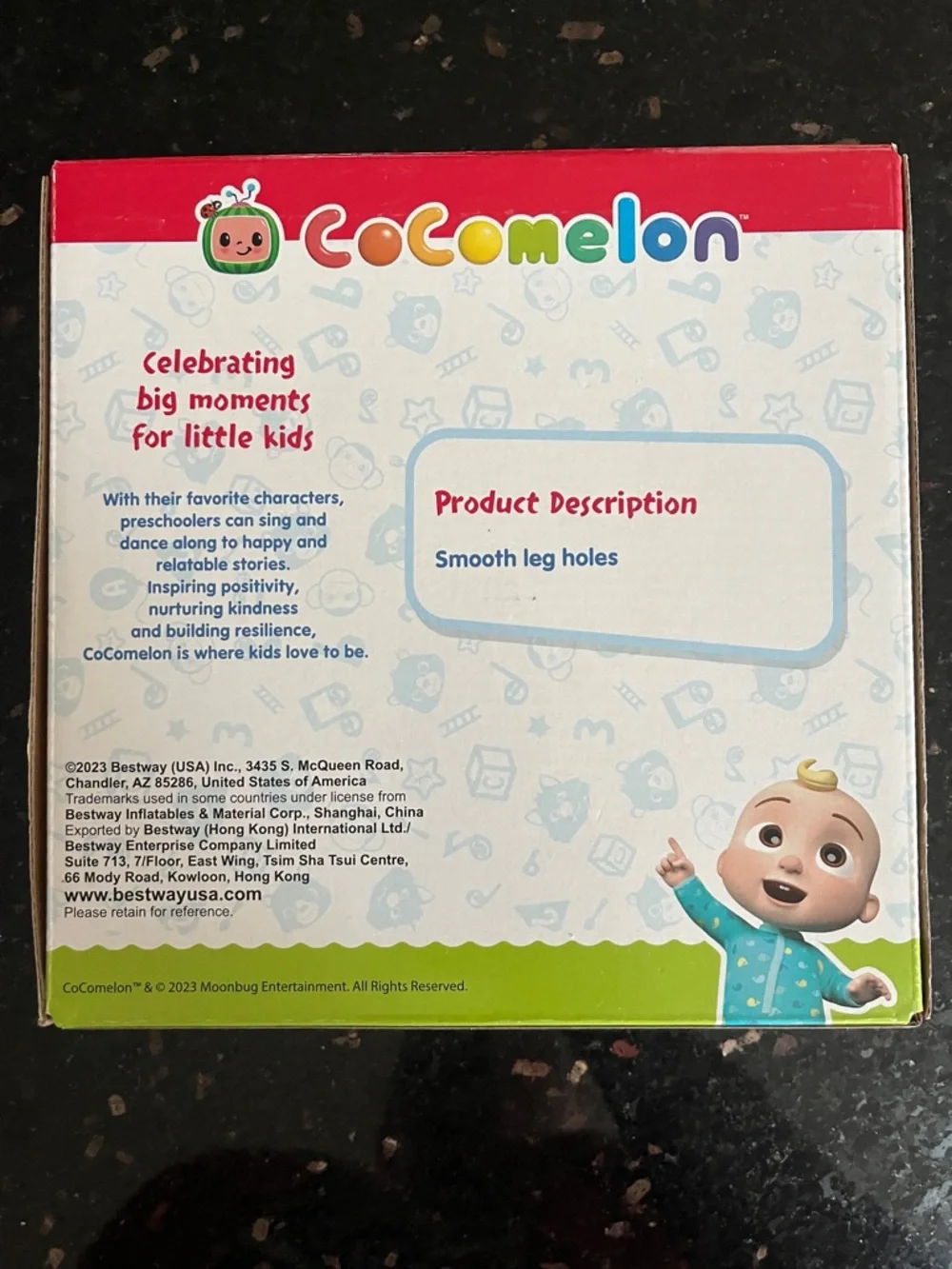 Cocomelon Inflatable Toddler Watercraft - Blue & Red